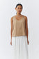 Scoop Neck Top - Tan