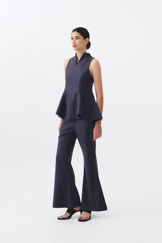 Letia Top - Stone Blue