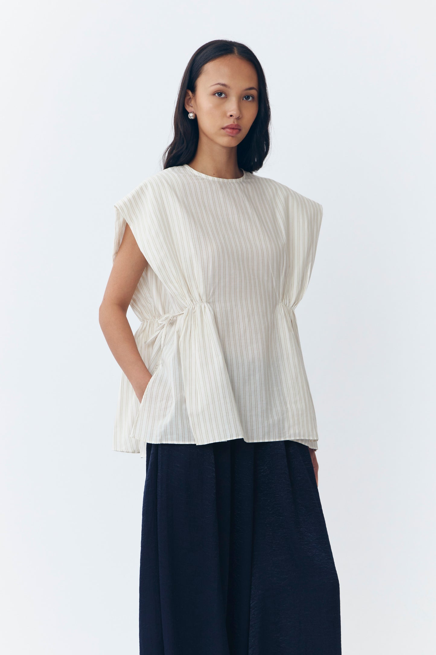 Callena Top - Neutral Stripes