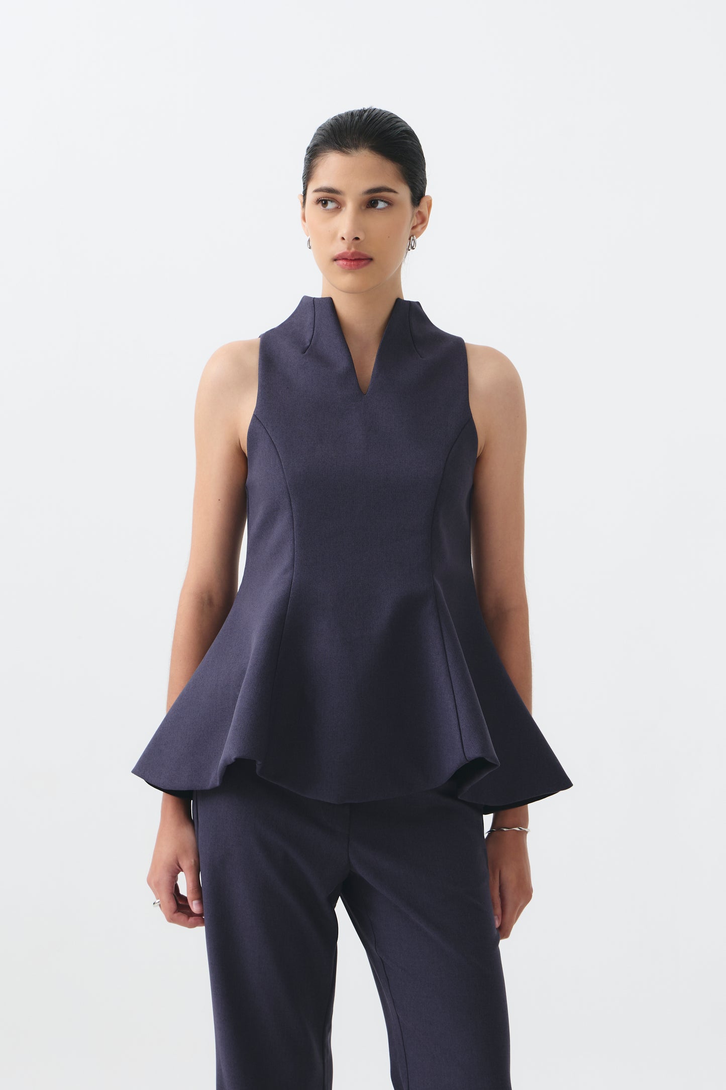 Letia Top - Stone Blue