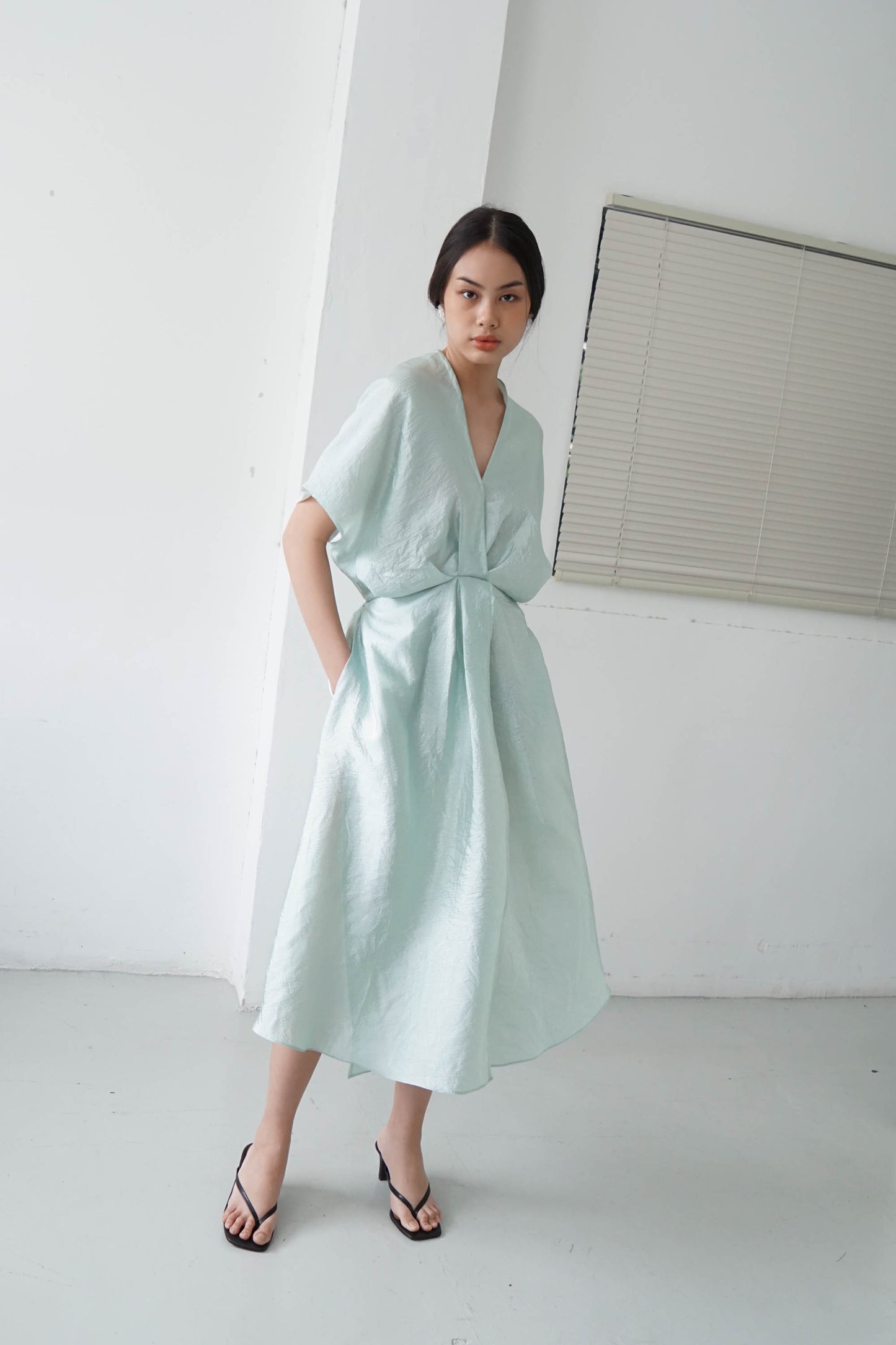 Giko Textured Dress - Mint