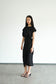 Akina Dress in Loose Linen - Black