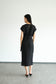 Akina Dress in Loose Linen - Black