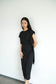 Akina Dress in Loose Linen - Black