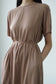 Basic Loose Dress - Brown