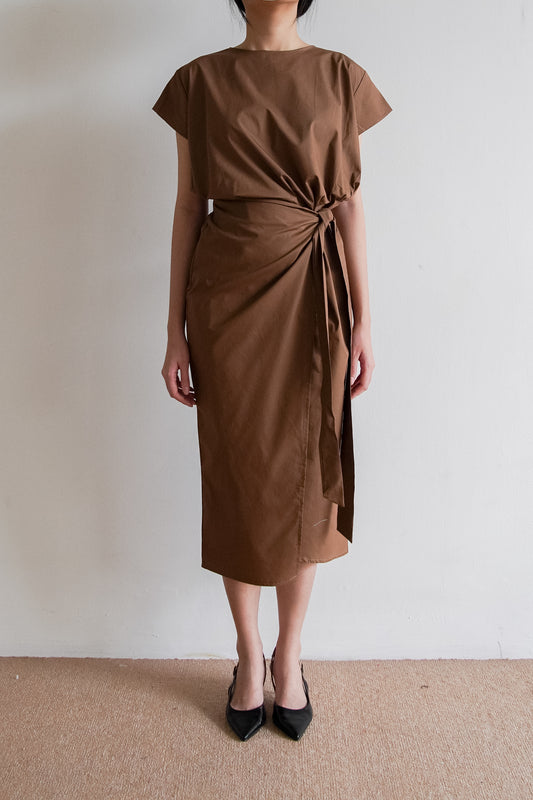 Akina Dress - Brown